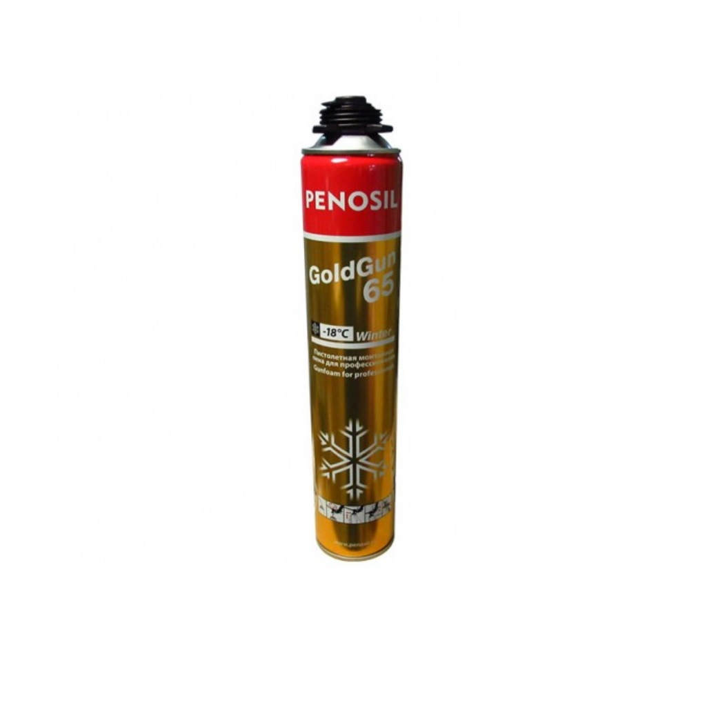 Пена монтажная Penosil Goldgun 65 Winter A1253Z, профессиональная, зимняя, 875 мл