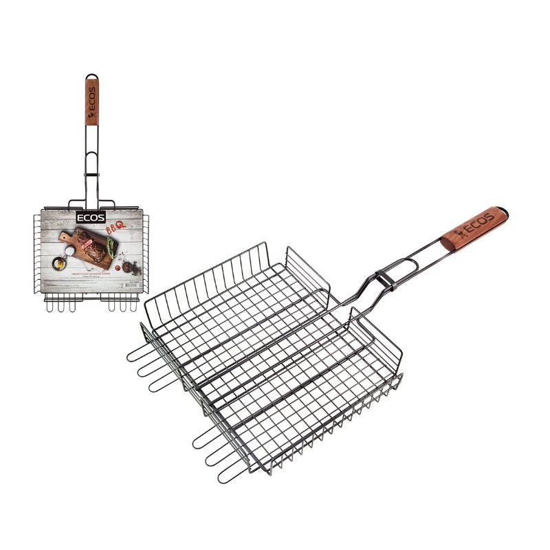 Решетка-гриль Ecos 22139W, с антипригарным покрытием, 310x240x50 мм
