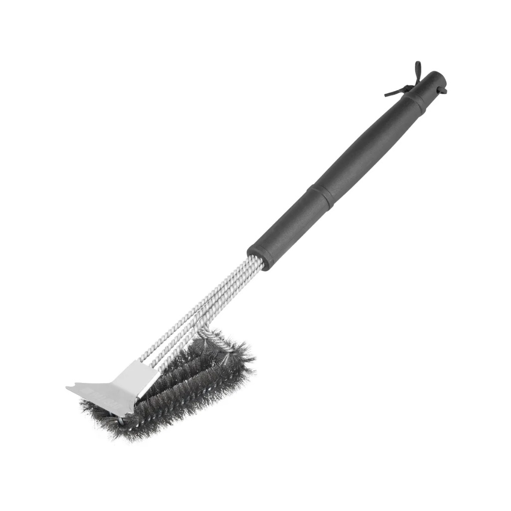 Щетка-скребок Palisad для чистки гриля 465 мм со скребком, удлиненная полипропиленовая рукоятка