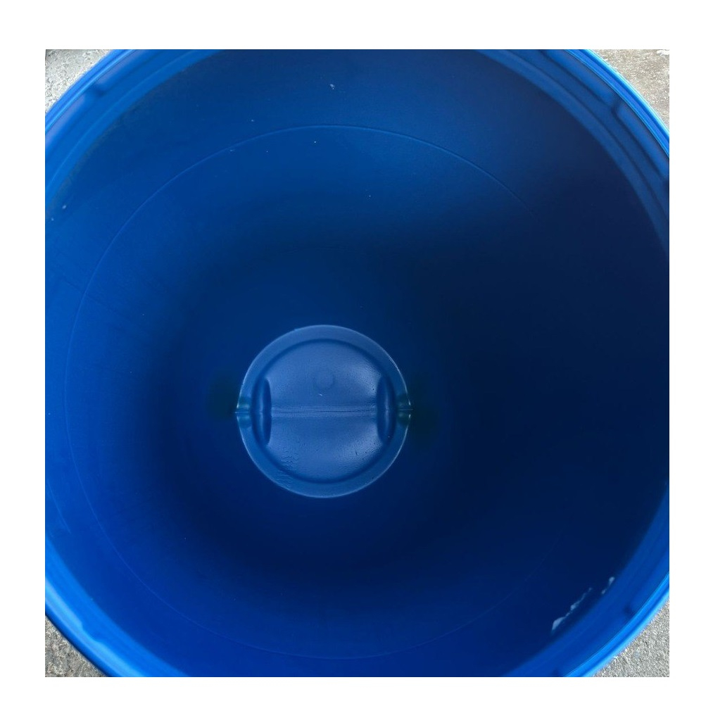 Бочка полиэтиленовая синяя, с крышкой, 170 л, б/у, мытая