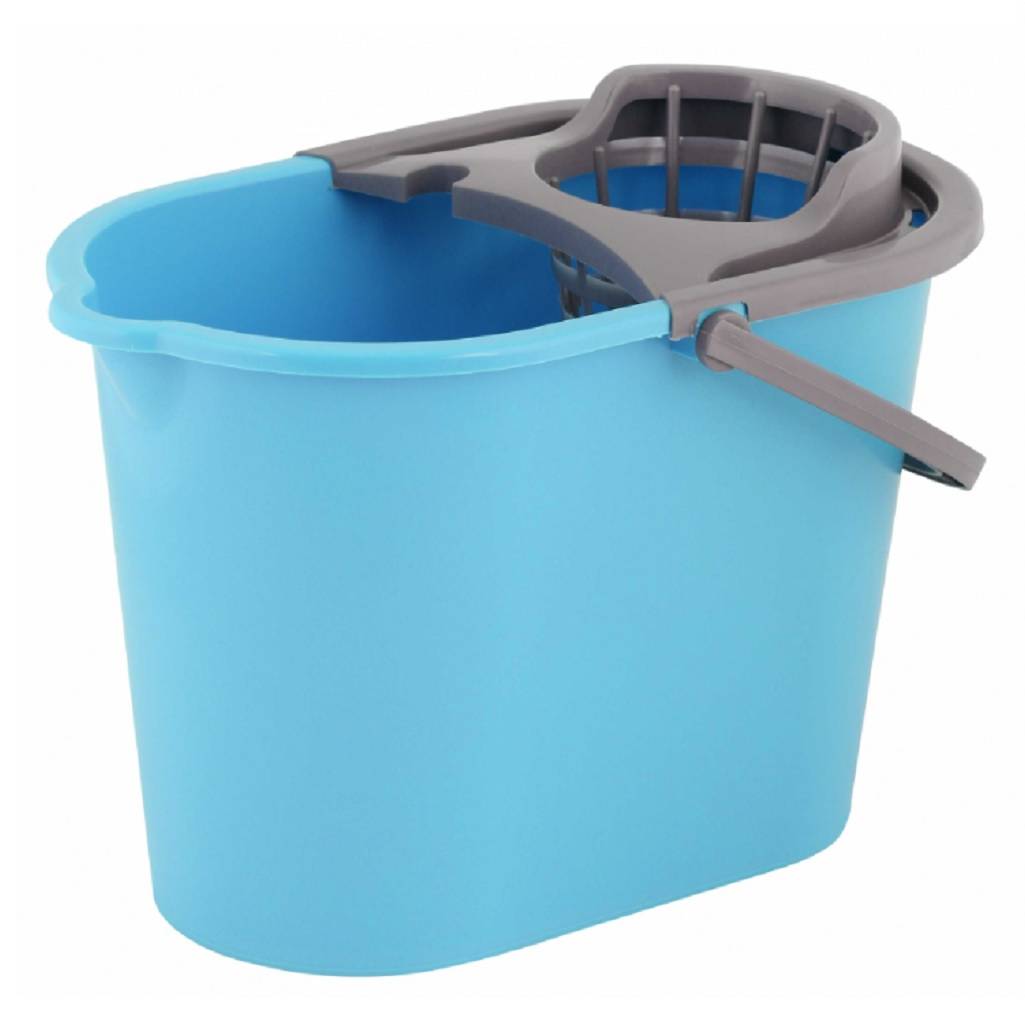 Ведро Альтернатива М1012 с отжимом 10 л с конструкцией для отжима швабры