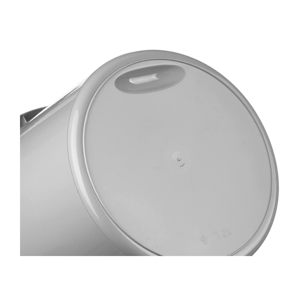 Ведро Etna Homver круглое, с отжимом МОП, 12 л, серый, 221218335/03