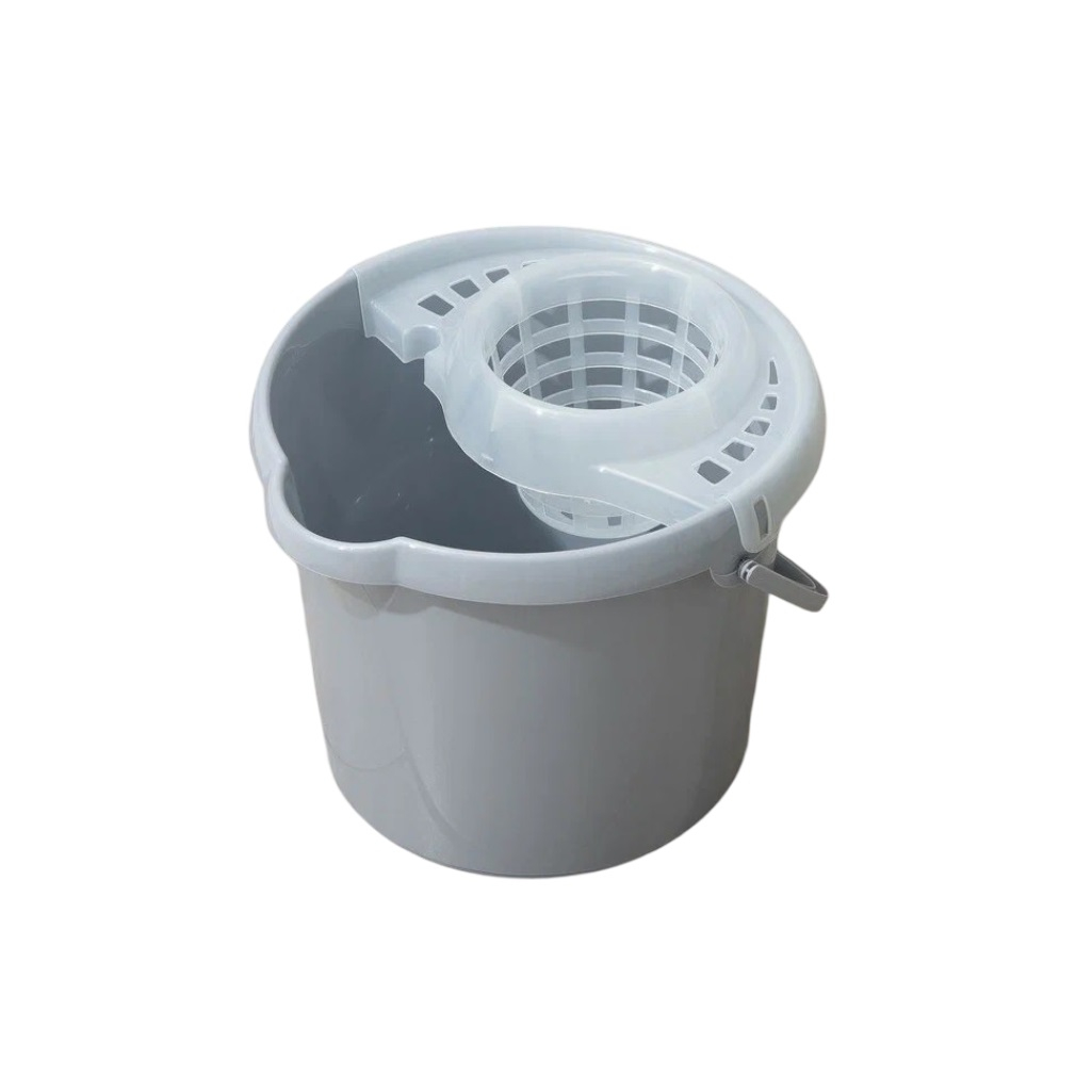 Ведро Etna Homver круглое, с отжимом МОП, 12 л, серый, 221218335/03