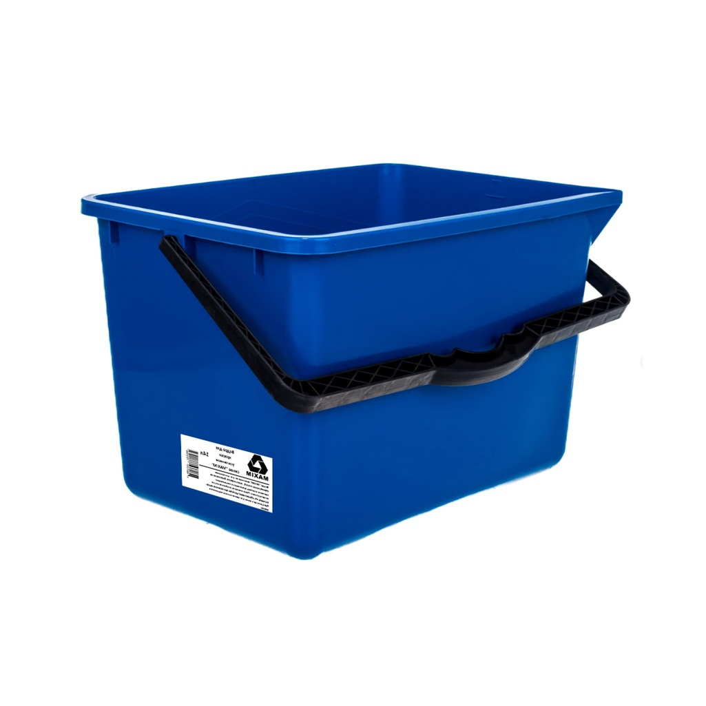 Ведро для краски Maxim усиленное, пластик, синее, 230х250х345 мм, 14 л