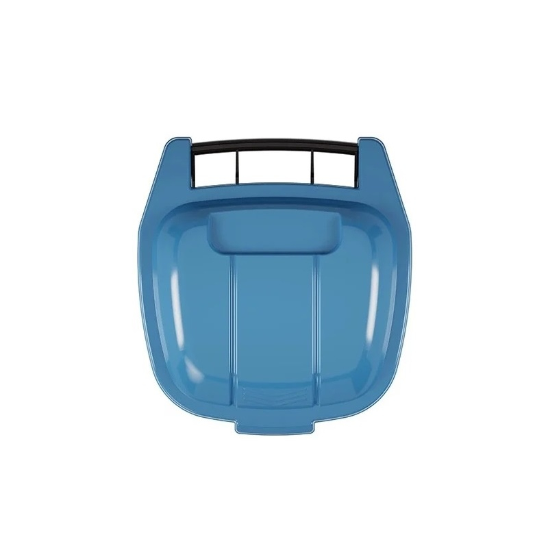 Бак для мусора Альтернатива М4664 на колёсах черно/синий 65л