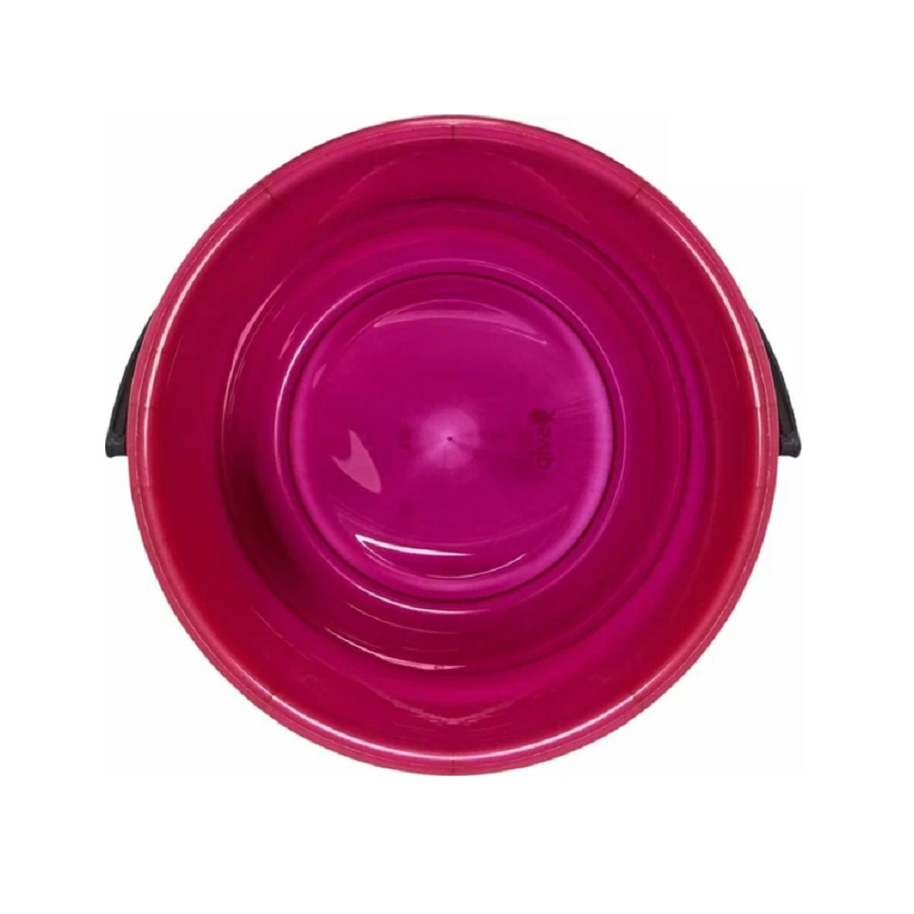 Ведро Spin&Clean Rock'n'Roll с крышкой, с функцией отжима, бордо, для уборки и мытья полов, 12 л