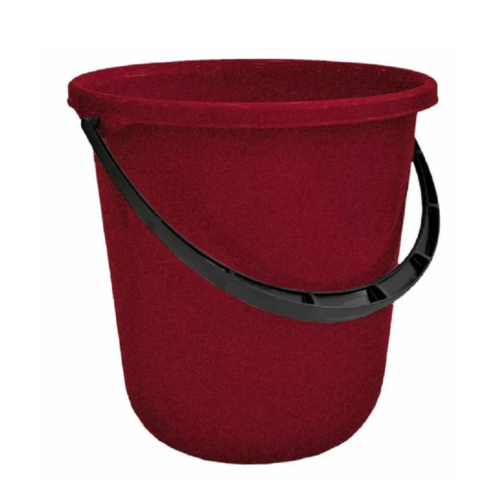 Ведро Spin&Clean Rock'n'Roll с крышкой, с функцией отжима, бордо, для уборки и мытья полов, 7 л