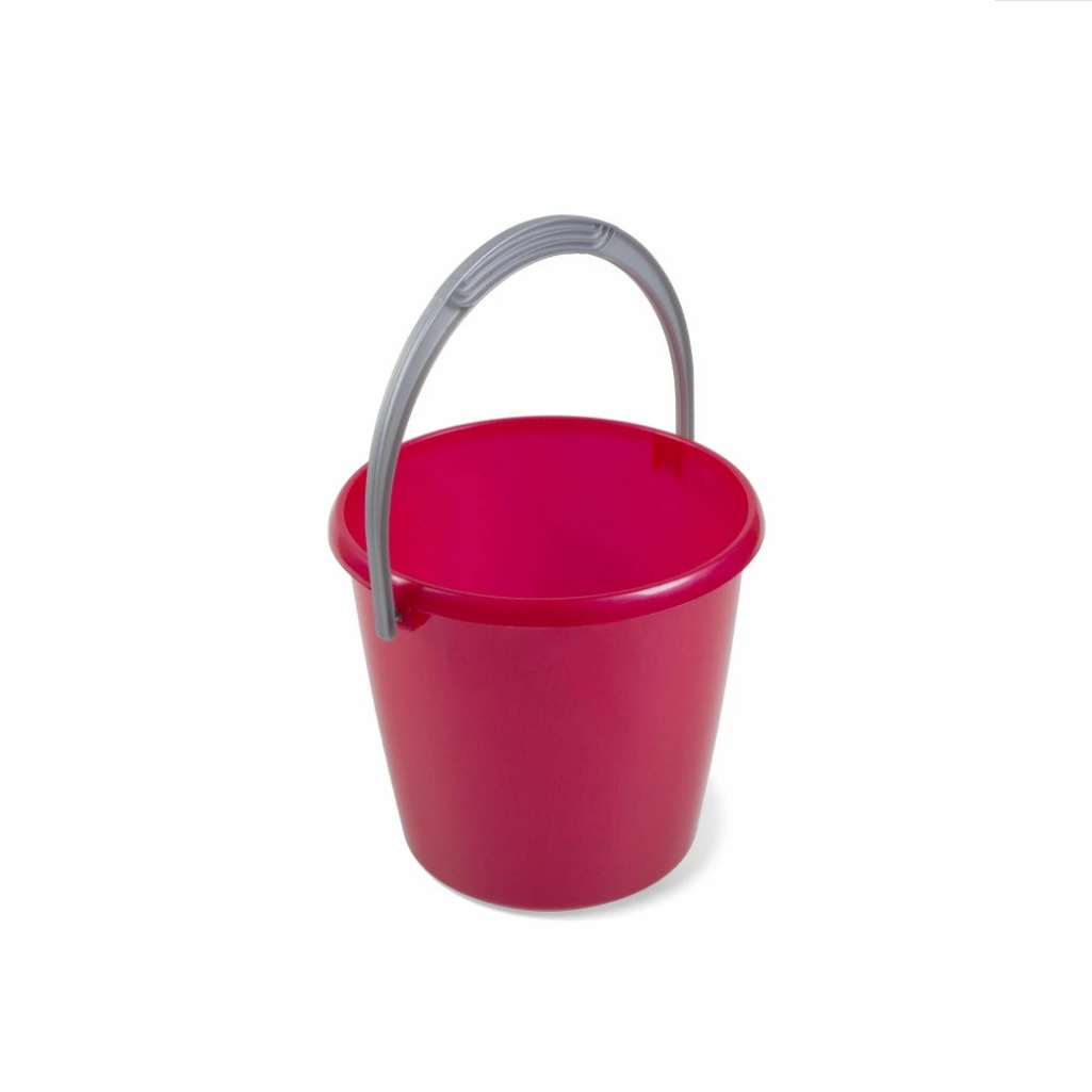 Ведро Мартика Соло, круглое, перламутровый красный, пластик, 3 л, С630КРА