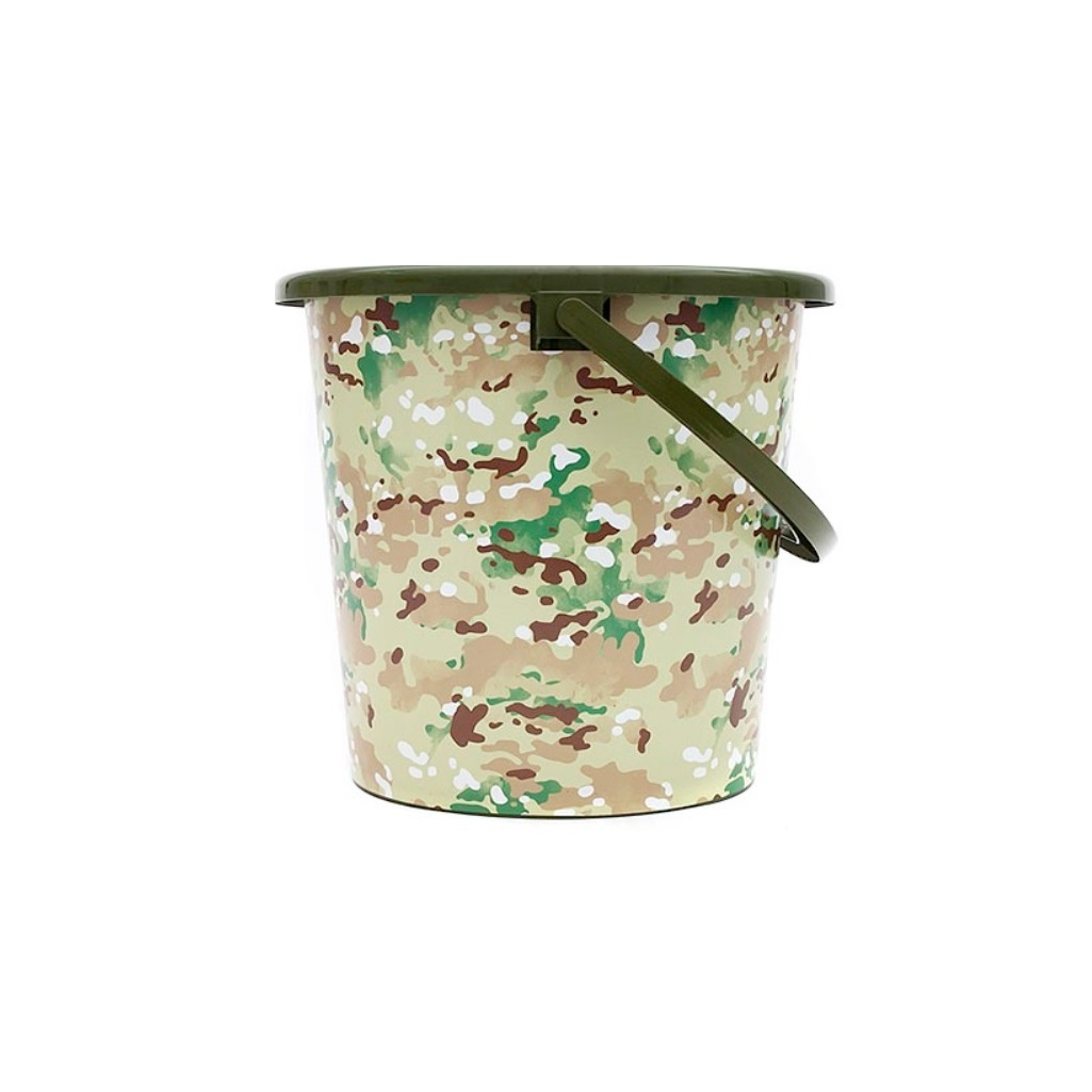 Ведро ВМС Мультикам Камуфляж, хозяйственное, 10 л, пластик, ВР-7808