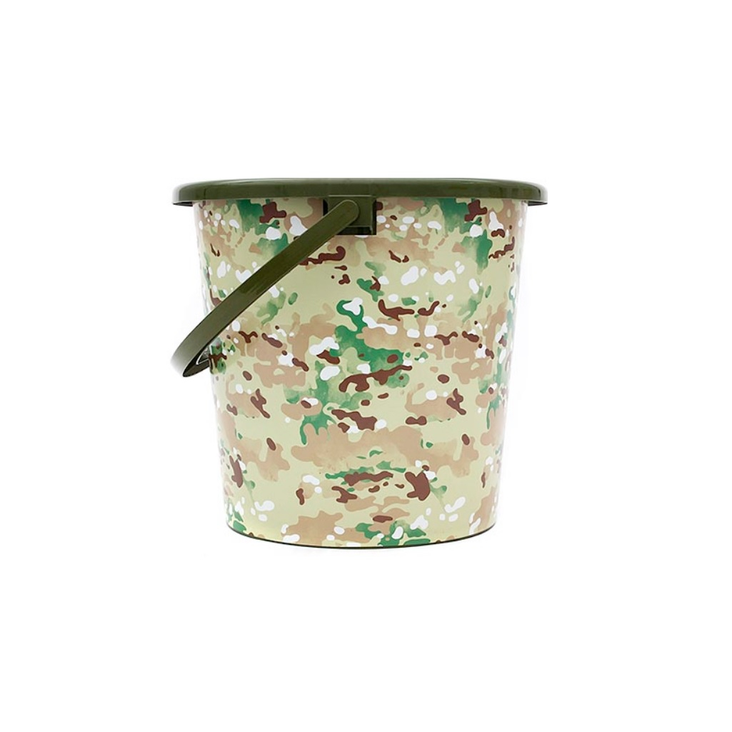 Ведро ВМС Мультикам Камуфляж, хозяйственное, 10 л, пластик, ВР-7808