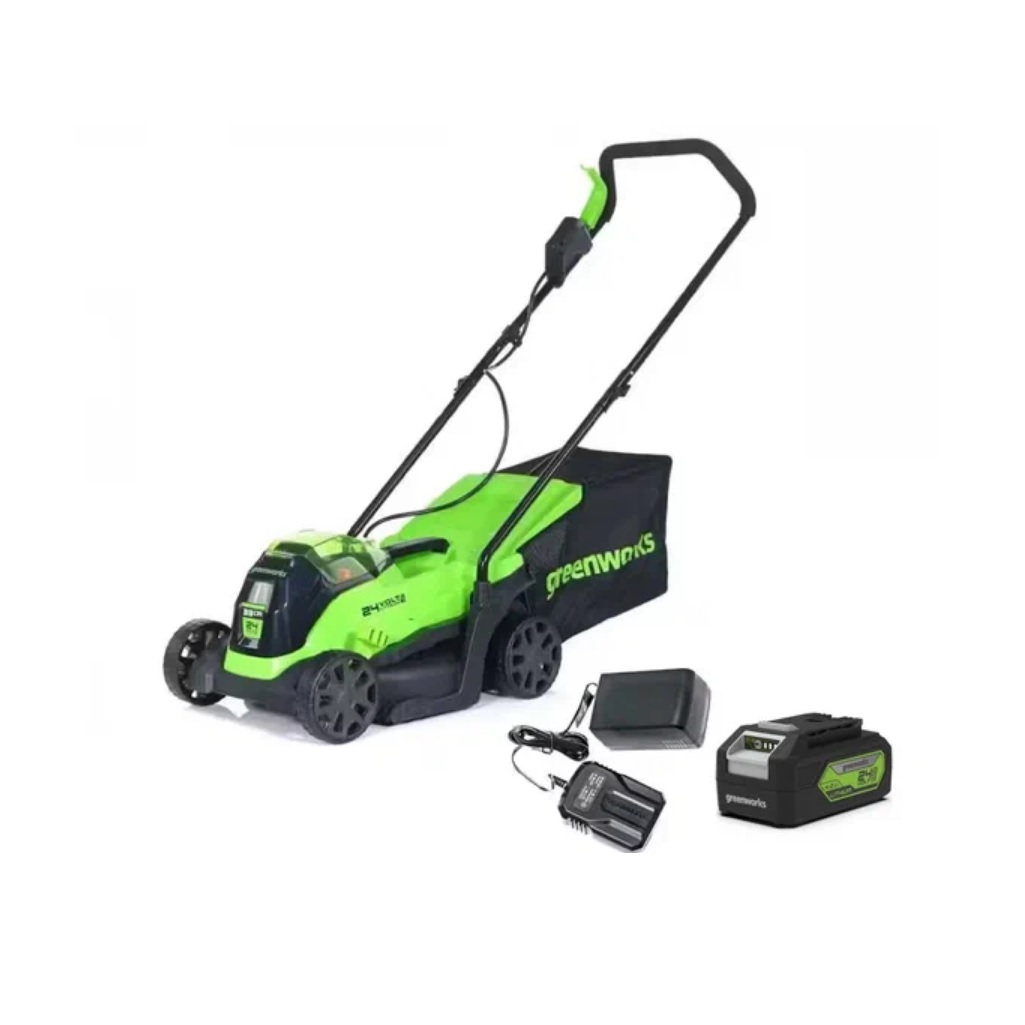 Газонокосилка аккумуляторная Greenworks GD24LM33K4 24В 1акк 4.0 Ah+з.у.
