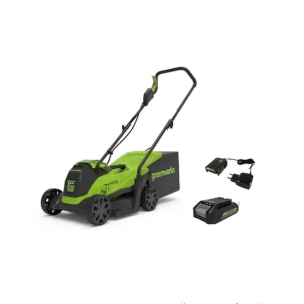 Газонокосилка аккумуляторная Greenworks GD24LM33K4 24В 1акк 4.0 Ah+з.у.