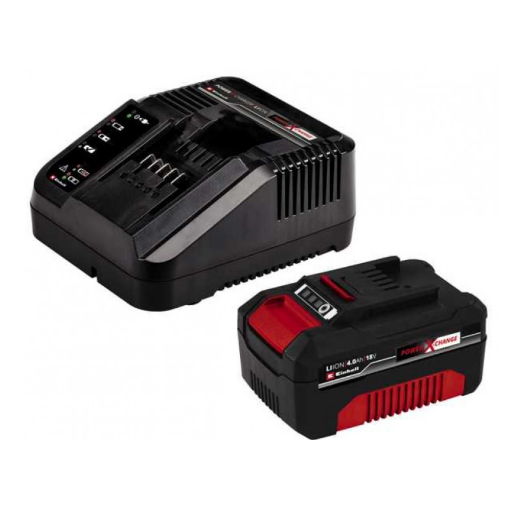 Газонокосилка аккумуляторная Einhell PXC GE-CM 18/33 Li, 1 аккумулятор 4.0 Ah, зарядное устройство, 3413260