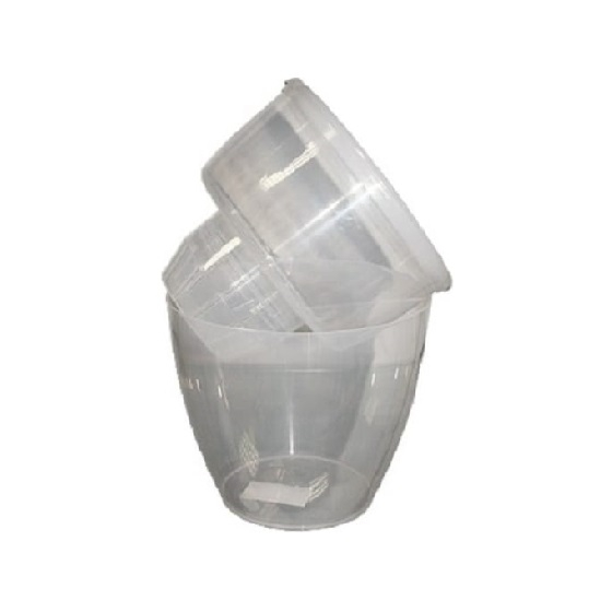 Горшок ДЕКО ТВИН 4 л (прозрачный)