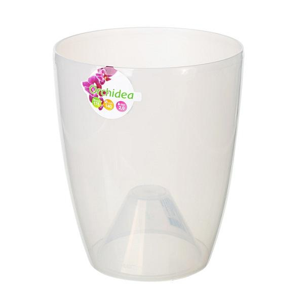 Горшок Орхидея 2л 14х17,5 см прозрачный