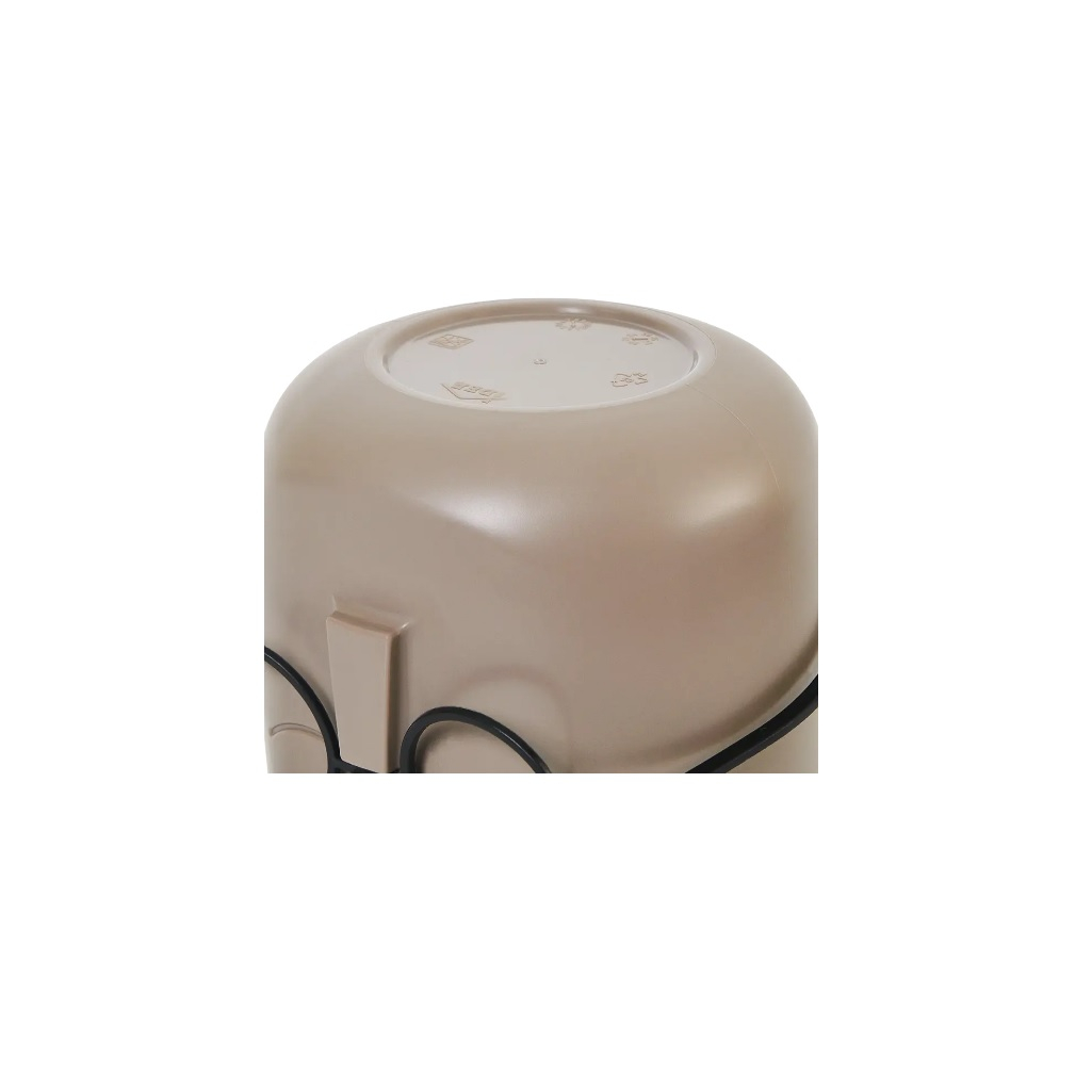 Кашпо Idea Стив со вставкой, французcкий серый, диаметр 115 мм, объем 0.65 л