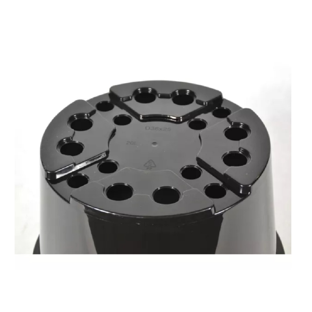 Горшок литьевой d-38 см, h-25 см, 20 л для выращивания рассады