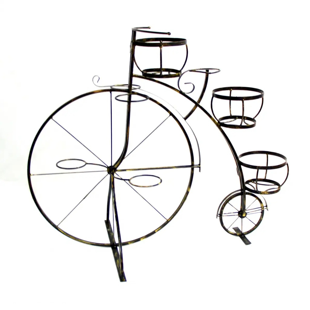Подставка для цветов Велосипед 40-1542, металл, 70х110х145 см