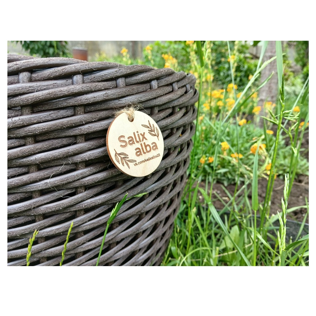 Кашпо из ротанга, цвет шоколадный, 16 л для комнатных растений, балконных цветов и уличного декора