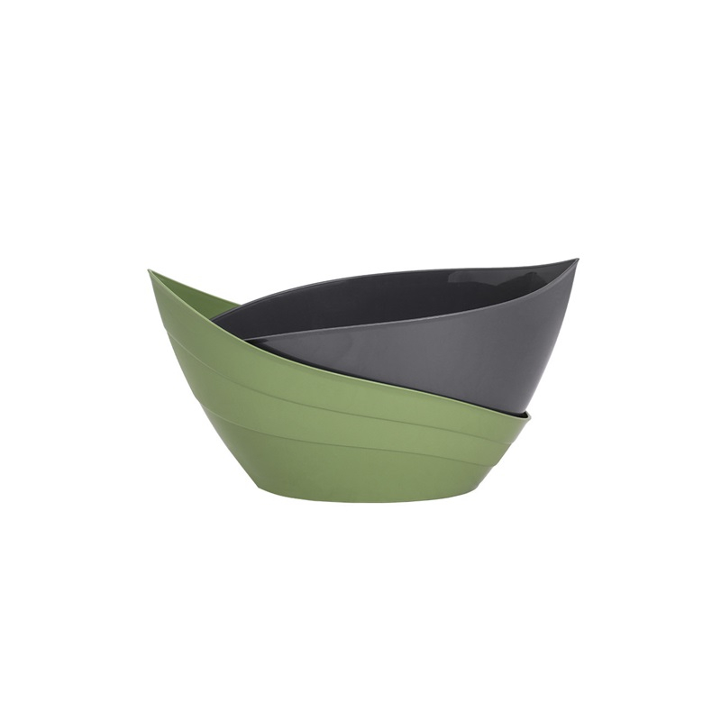 Кашпо Гармония Оливковый/Антрацит 14.5 см 1.5л