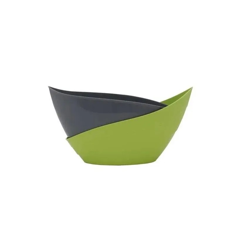 Кашпо Гармония Оливковый/Антрацит 14.5 см 1.5л