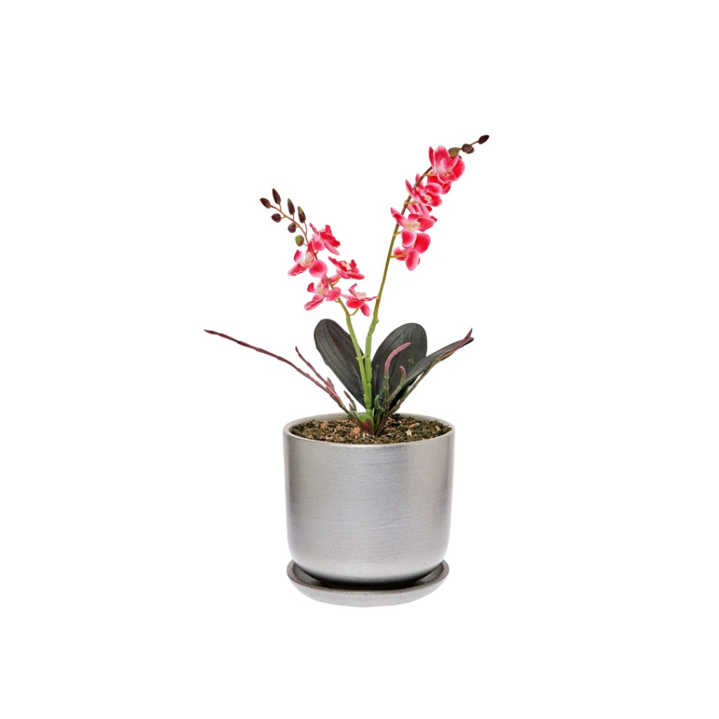 Горшок цветочный Simaland Металлик № 4, цилиндр, диаметр 18 см, объем 3.1 л