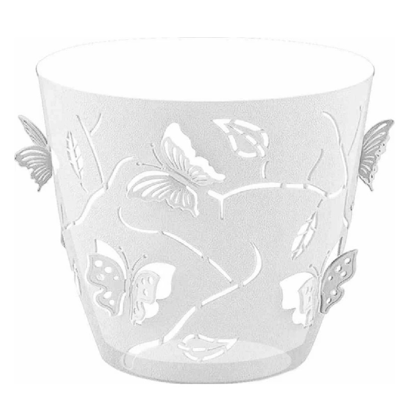 Горшок для цветов Butterflies со вставкой с дренажными отверстиями для орхидей 0,7 л