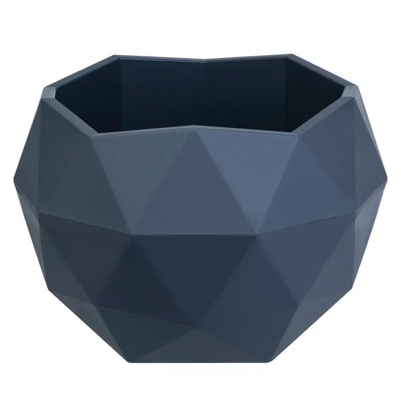 Кашпо Топаз, серый d=21,8 см, h=15 см 2,5 л