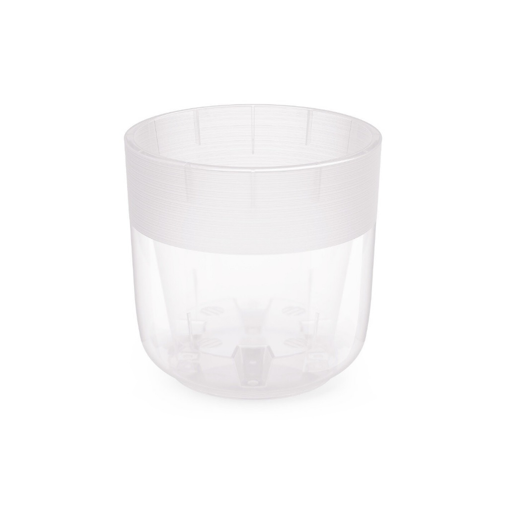 Горшок цветочный ЗПИ Альтернатива Линель 4.5 л, двойной, прозрачный, М8406