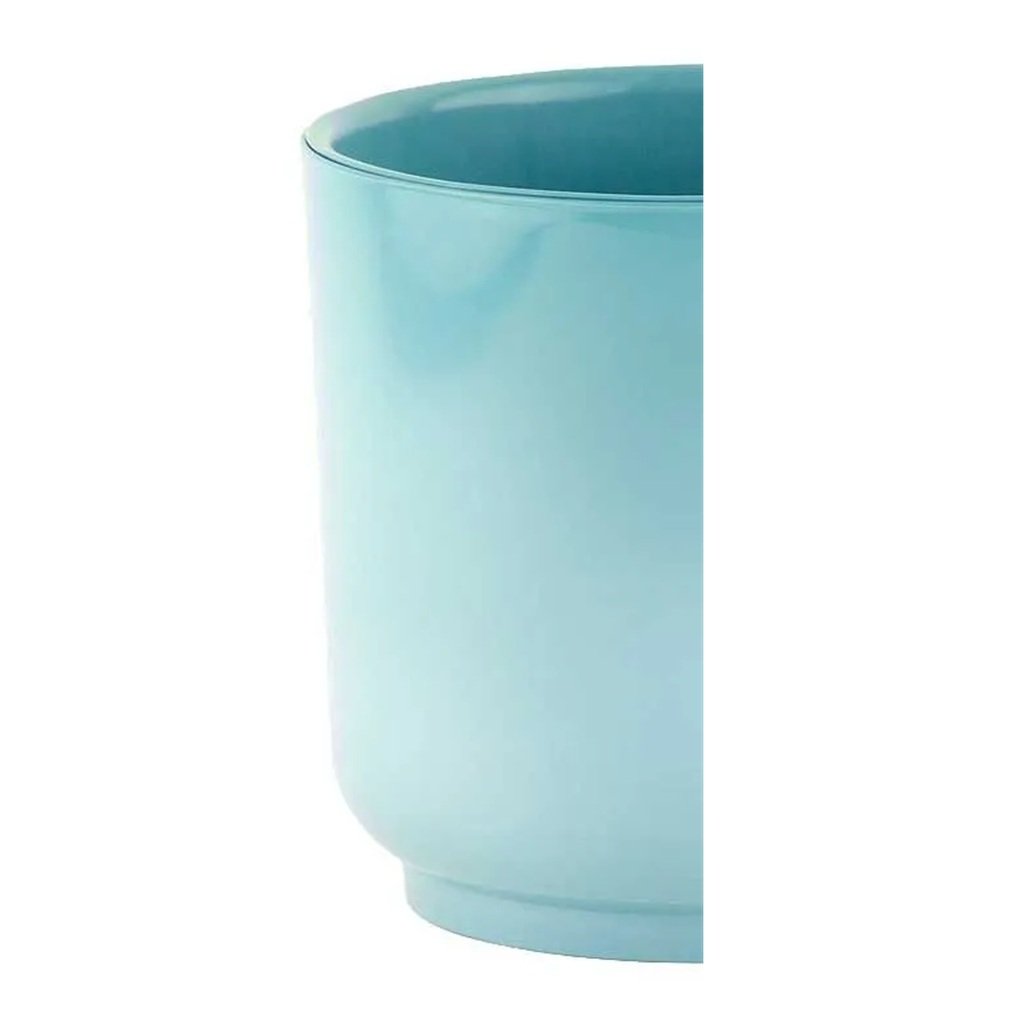 Горшок для цветов Liveingreen Дельта Д13-33 с вкладкой, пластик, ментол, 13х13.5 см, 1.5 л