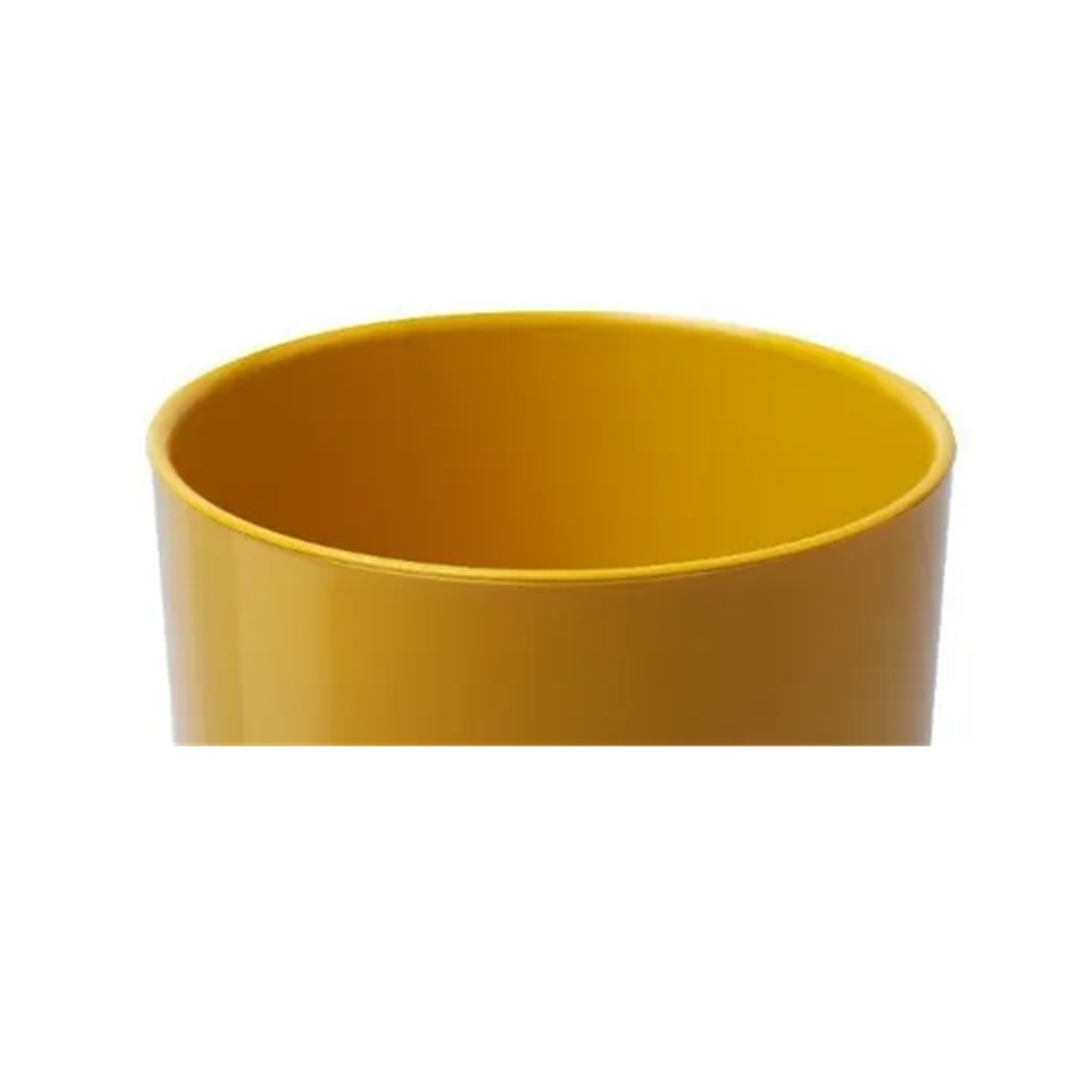 Горшок для цветов Liveingreen Дельта Д13-34 с вкладкой, пластик, медовый, 13х13.5 см, 1.5 л