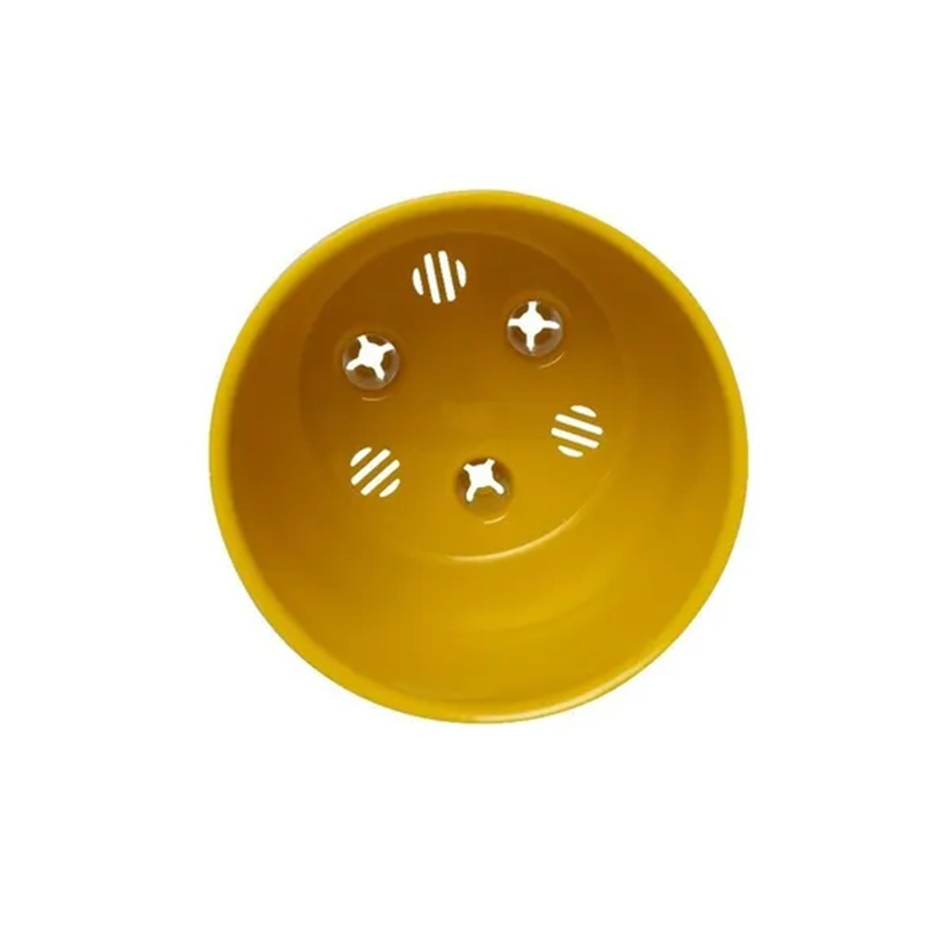 Горшок для цветов Liveingreen Дельта Д13-34 с вкладкой, пластик, медовый, 13х13.5 см, 1.5 л