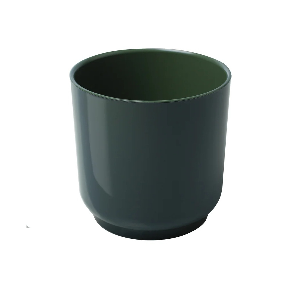 Горшок для цветов Liveingreen Дельта Д17-32 с вкладкой, пластик, нефрит, 17х17 см, 3.2 л