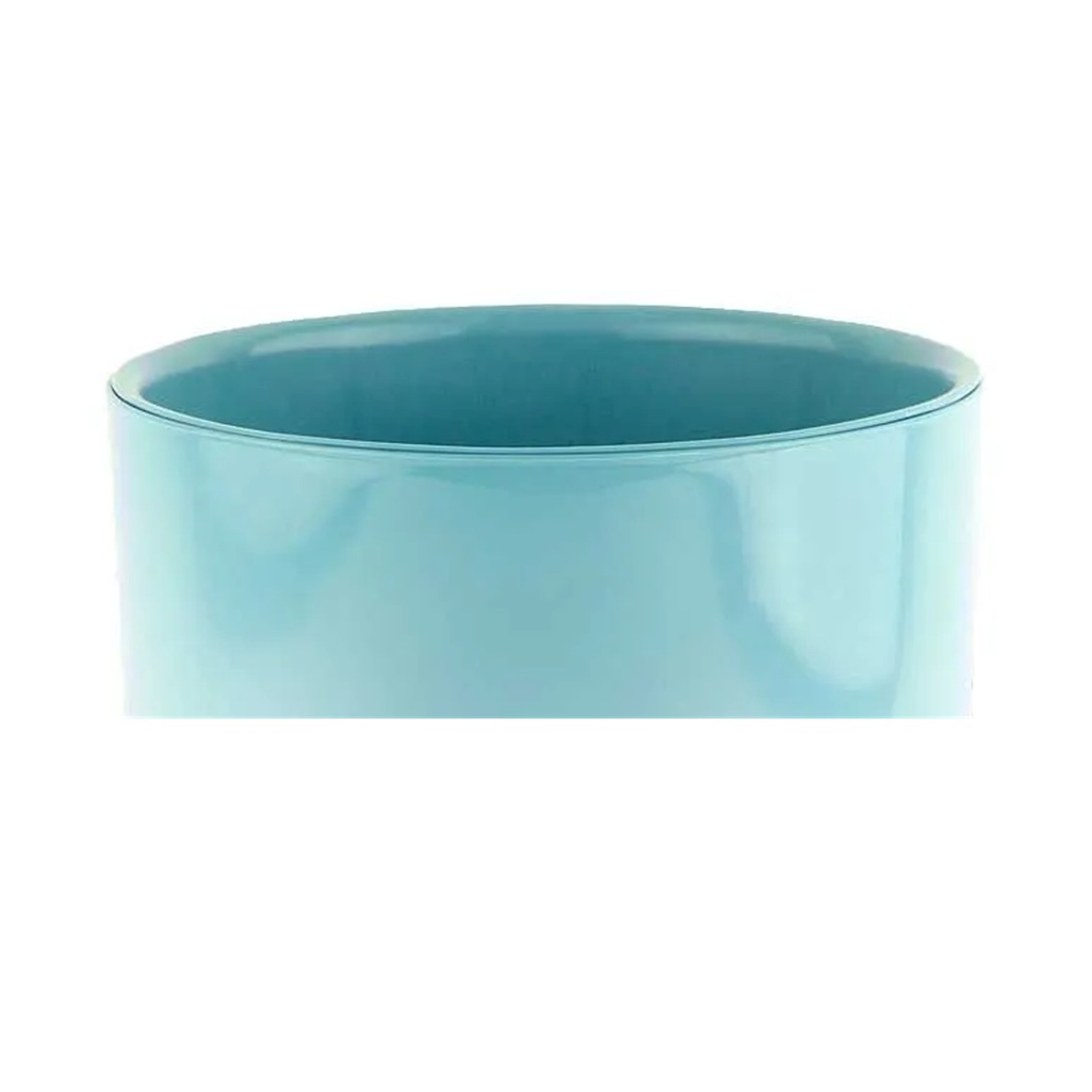 Горшок для цветов Liveingreen Дельта Д17-33 с вкладкой, пластик, ментол, 17х17 см, 3.2 л