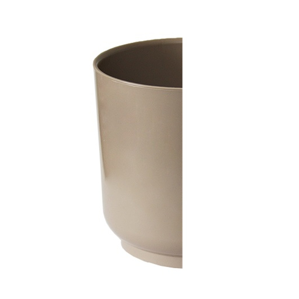 Горшок для цветов Liveingreen Дельта Д17-90 с вкладкой, пластик, фраппе, 17х17 см, 3.2 л