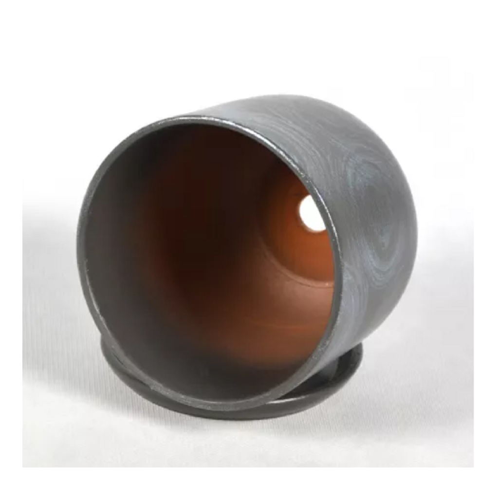 Горшок Орион №4 Цилиндр, керамический, графит d-18 см, h-16 см, v-3 л