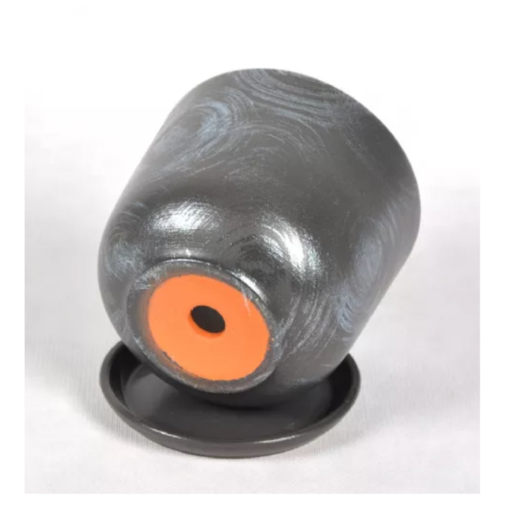 Горшок Орион №4 Цилиндр, керамический, графит d-18 см, h-16 см, v-3 л