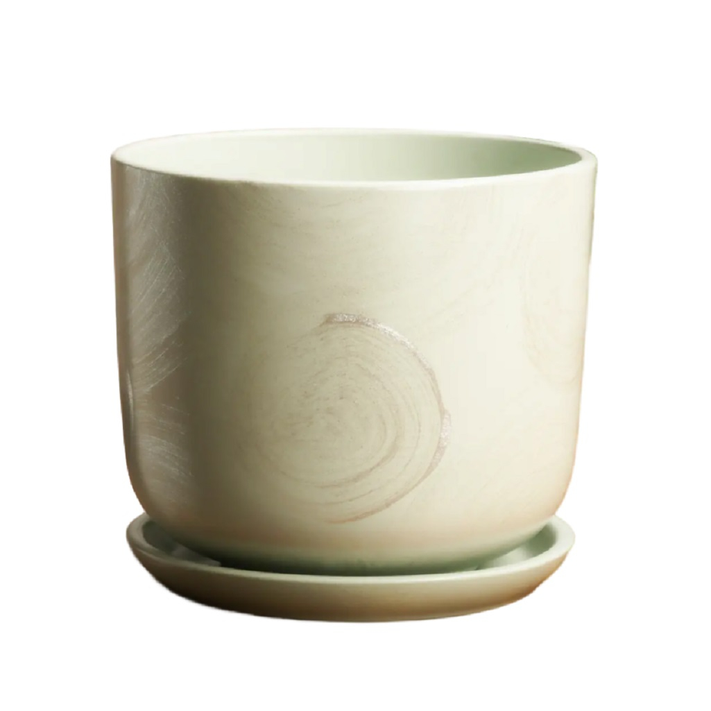 Горшок Орион №4 Цилиндр, керамический, зелёный d-18 см, h-16 см, v-3 л