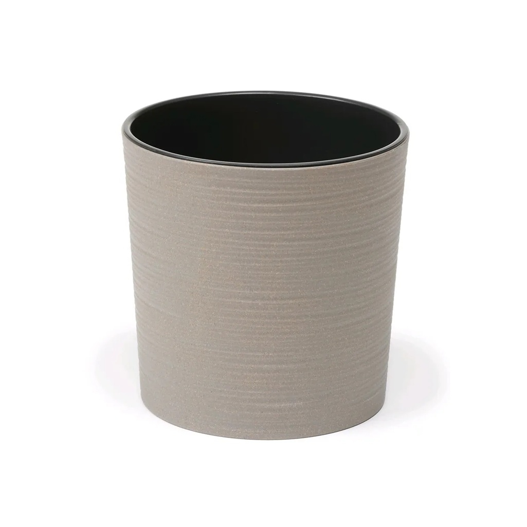 Кашпо для цветов Lamela Malwa с вкладышем, пластик, серый 19х19 см, 5 л