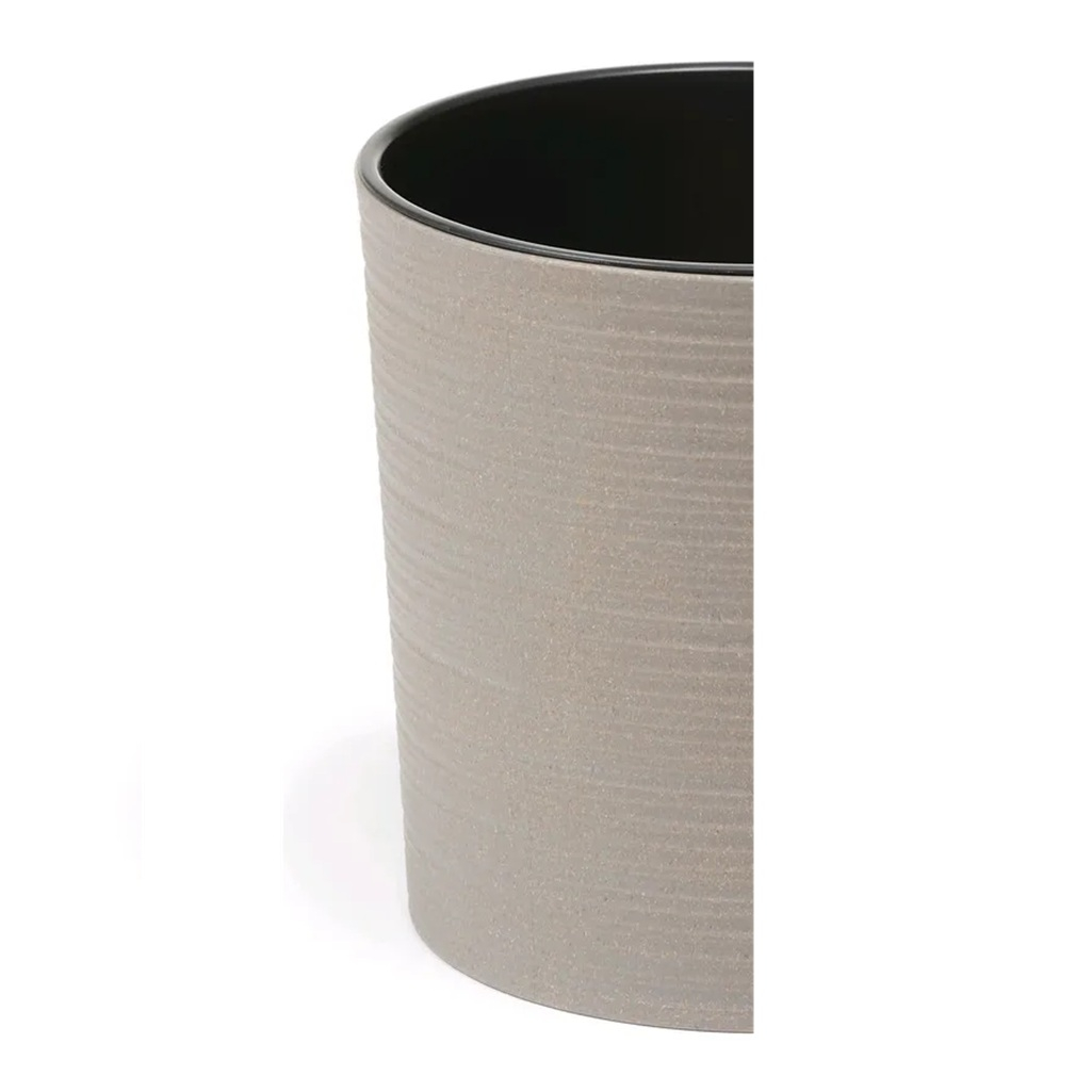 Кашпо для цветов Lamela Malwa с вкладышем, пластик, серый 19х19 см, 5 л