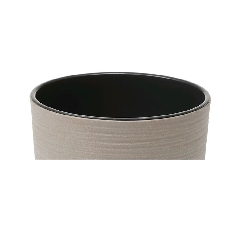Кашпо для цветов Lamela Malwa с вкладышем, пластик, серый 19х19 см, 5 л