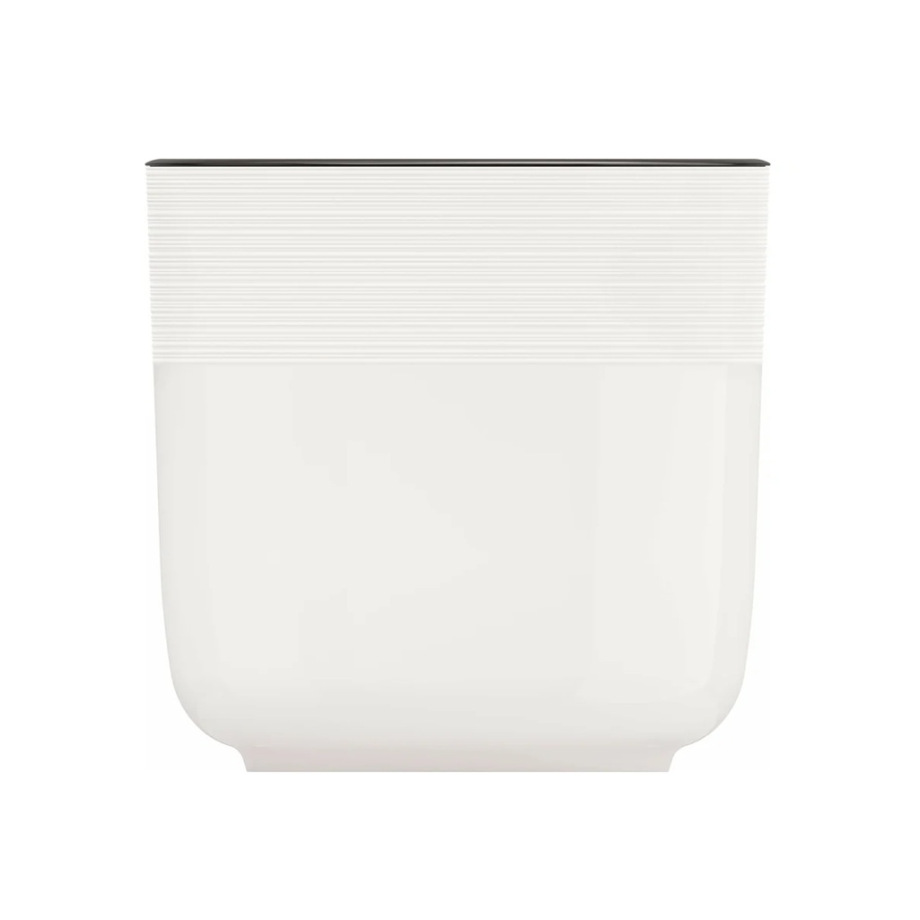Горшок цветочный Альтернатива Линель двойной, пластик, белый, 6 л