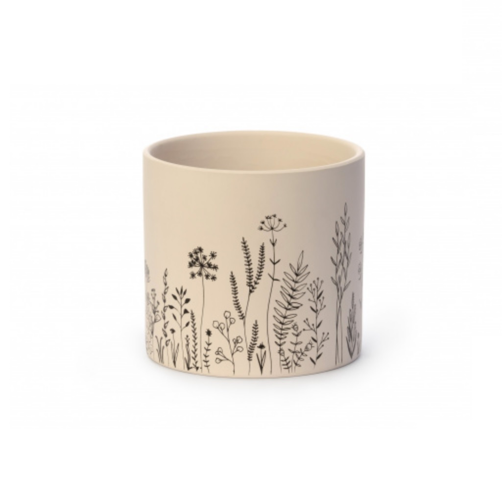 Горшок цветочный Альтернатива Моне керамический, объем 1.25 л, высота 12.5 см