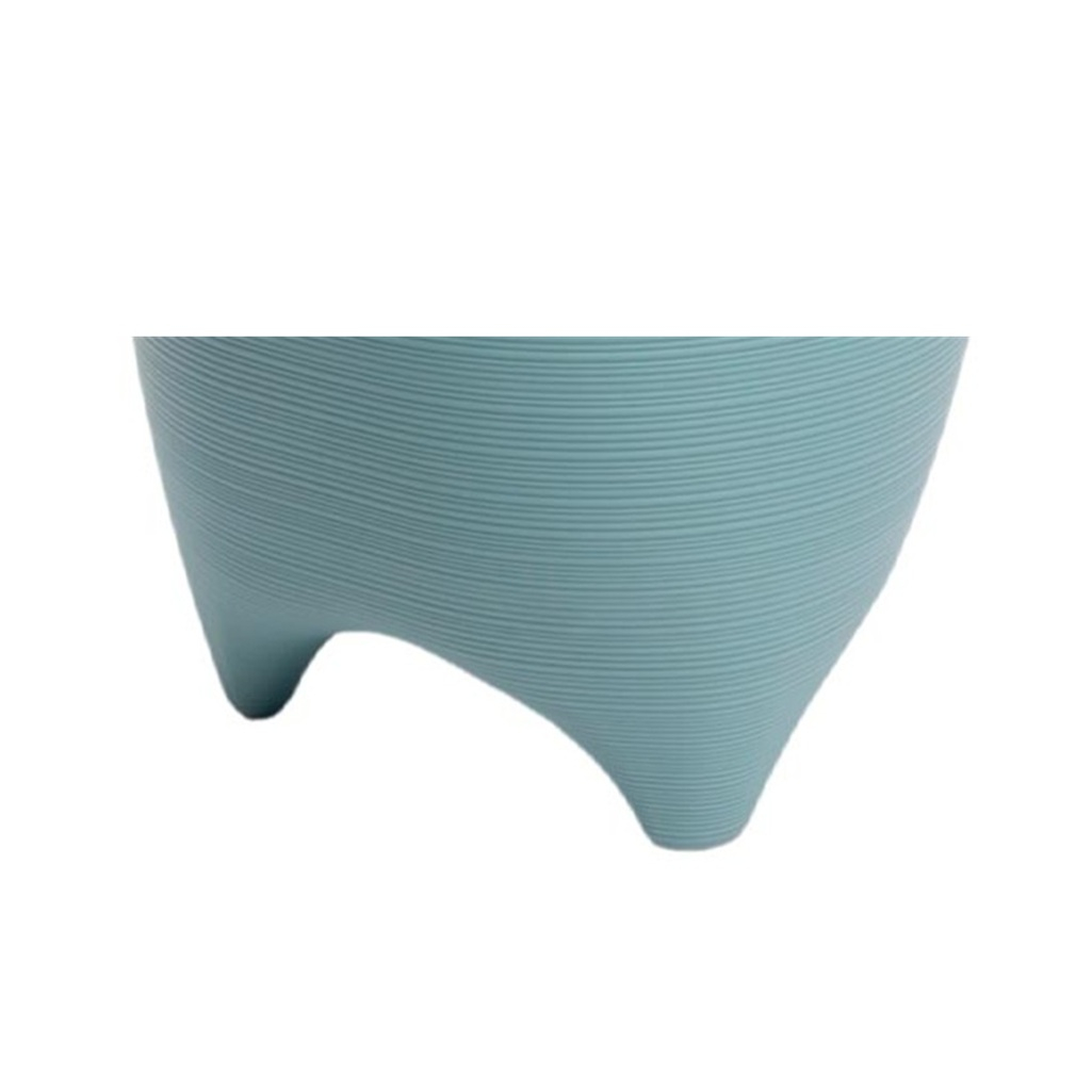 Горшок для цветов Ливингрин Де Коста с вкладкой, пластик, тиффани, 16х16 см, 2.25 л