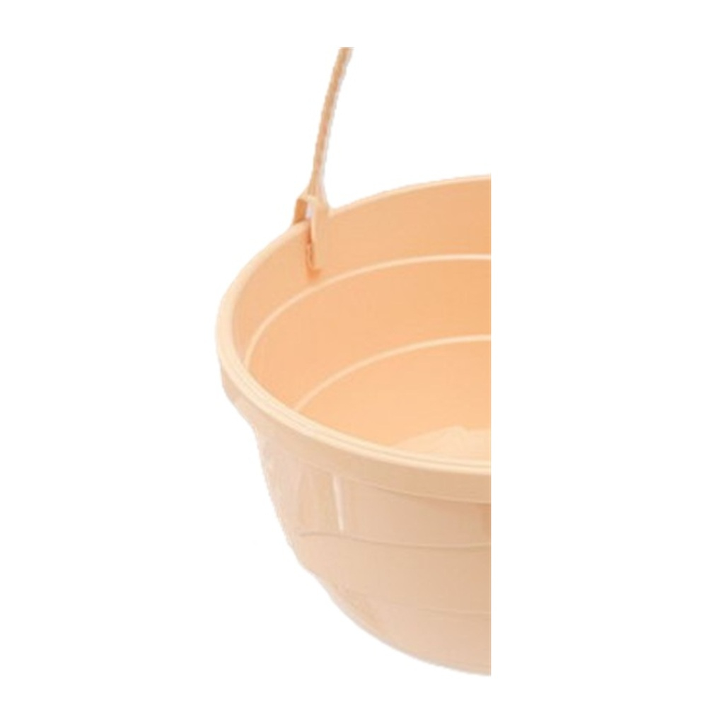 Горшок для цветов Венеция подвесной, пластик, крем, 17х22.5 см, 2.75 л