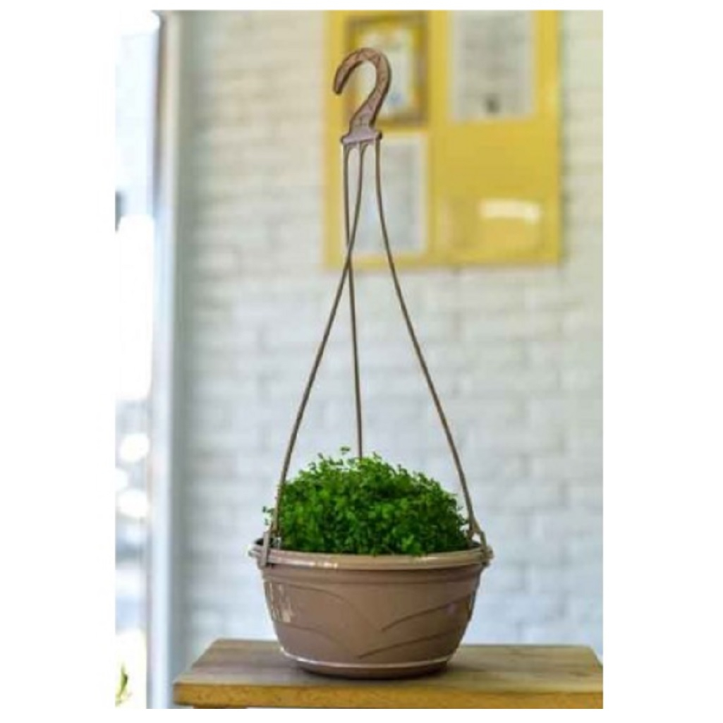 Горшок подвесной Венеция D-225 мм, 2.75 л, фраппе Для высадки низкорослых цветущих растений