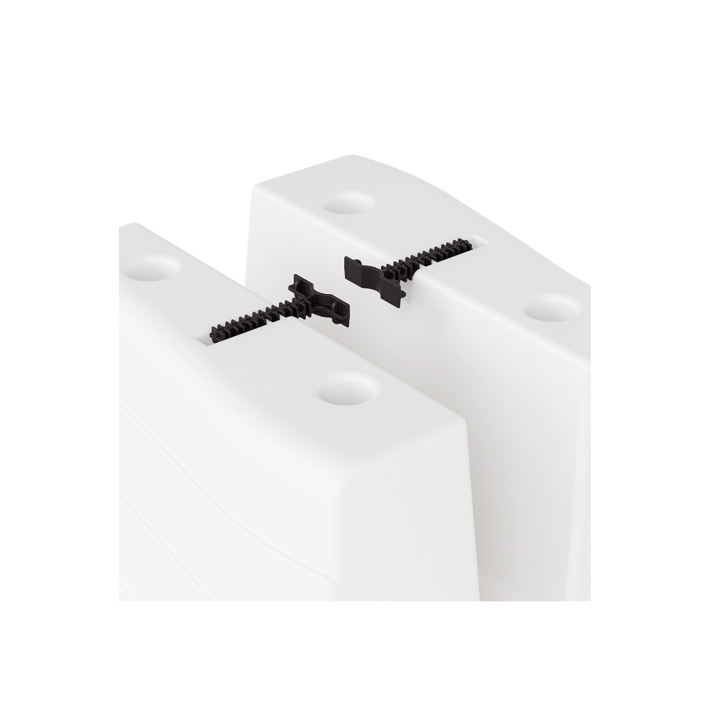 Кашпо для цветов Альтернатива Жемчужина, на перила, белое, 295х285х200 мм, М8913