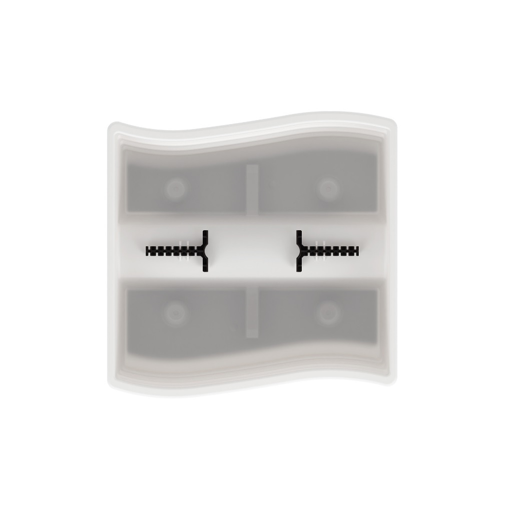 Кашпо для цветов Альтернатива Жемчужина, на перила, белое, 295х285х200 мм, М8913