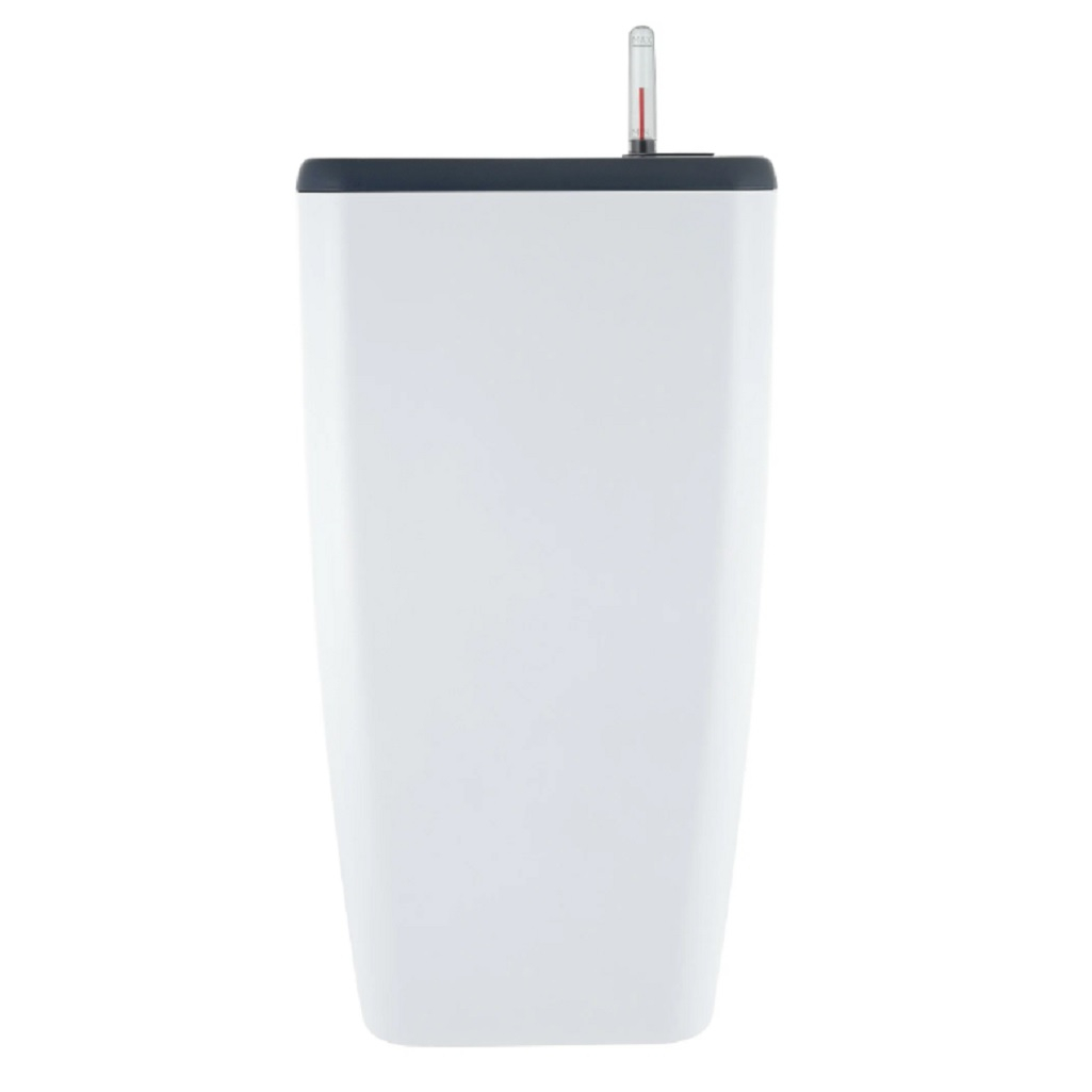 Горшок Ingreen Munchen с автополивом и вставкой, квадратный, белоснежный жасмин 8-20 л