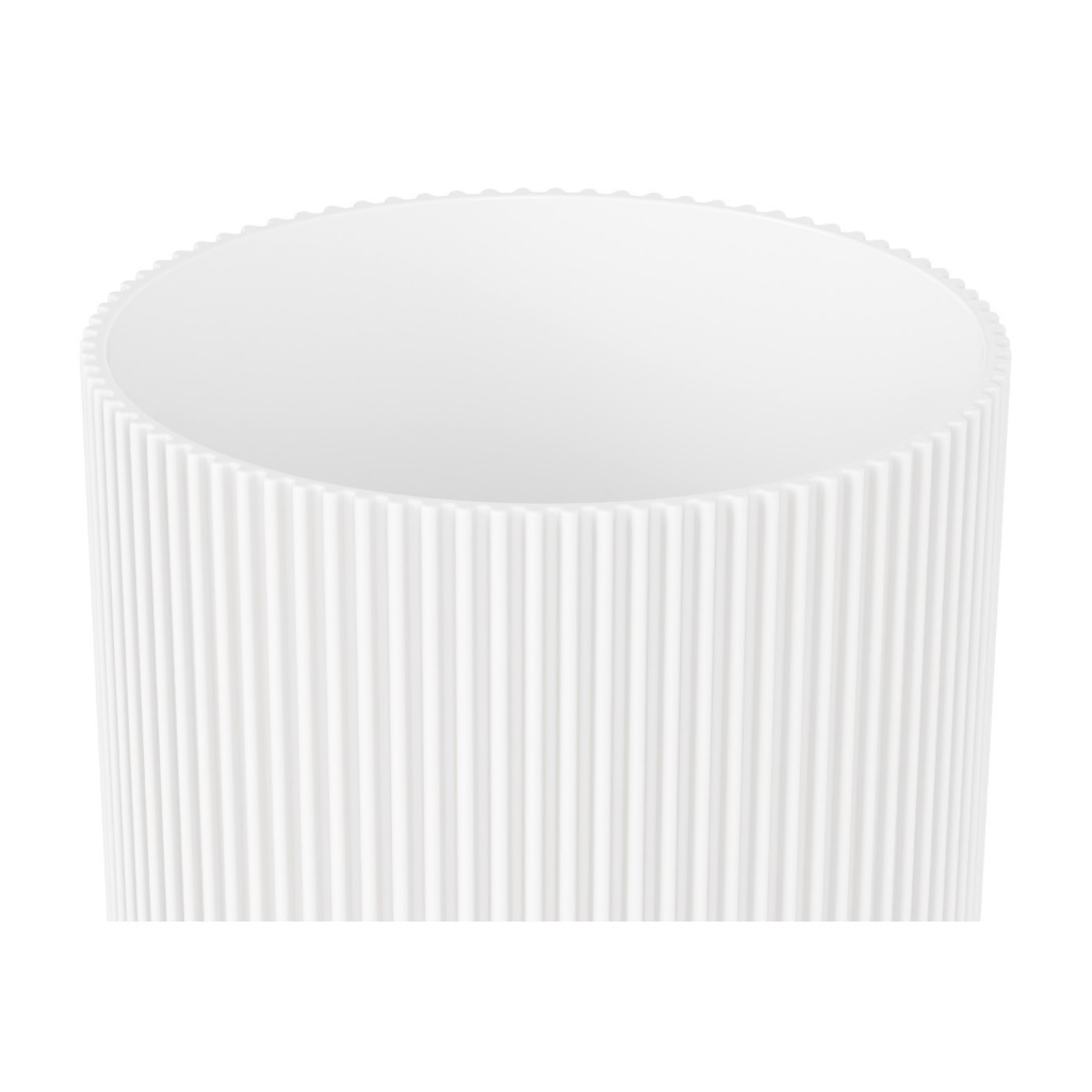 Ваза Альтернатива Версаль, для цветов под срезку, белая, диаметр 150 мм, высота 280 мм